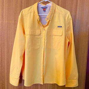 Eddie Bauer Plus Size Women's Fishing Shirt 2X Yellow